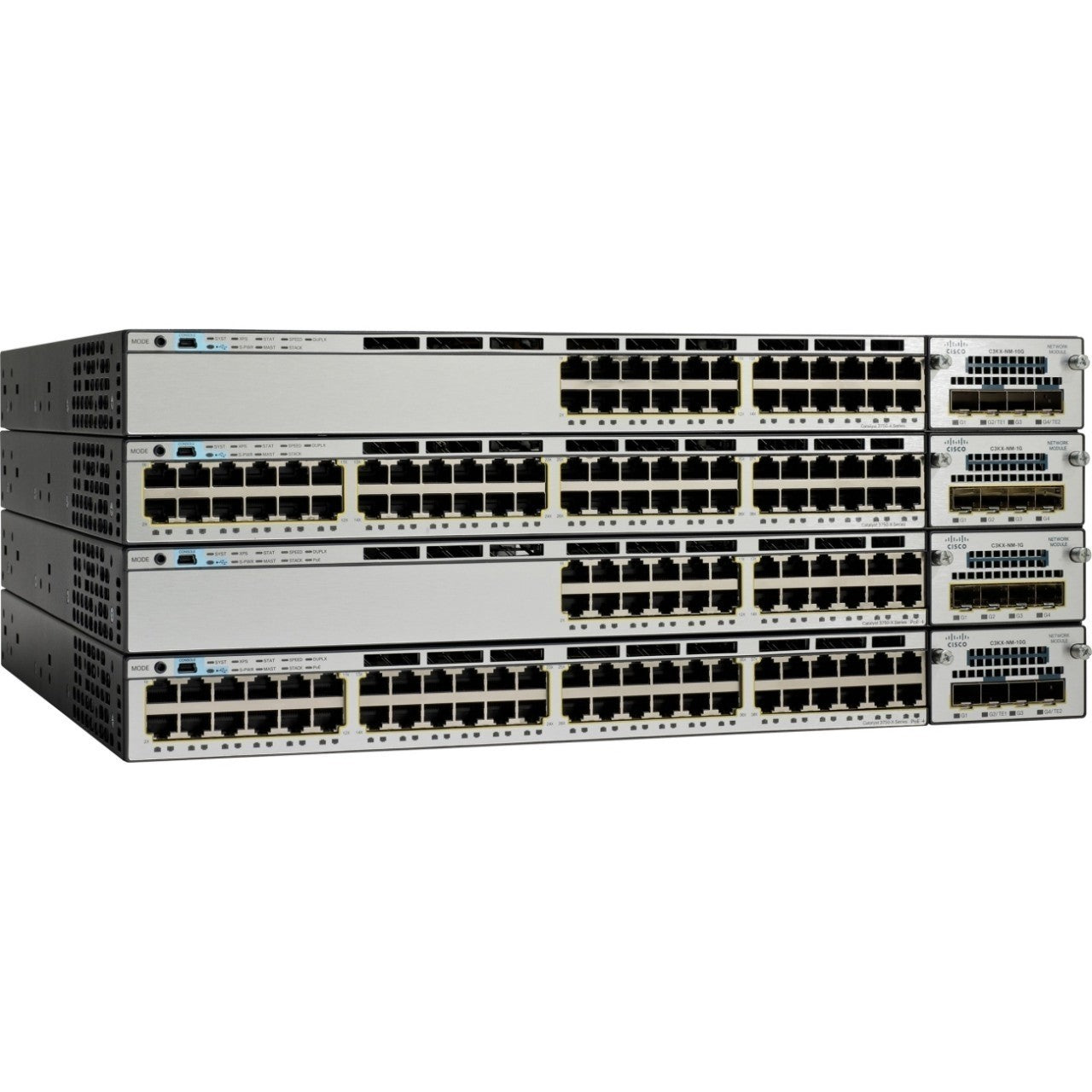 CISCO WS-C3850-48PW-S 48 PORT POE SWITCH WITH C3850-NM-4-1G