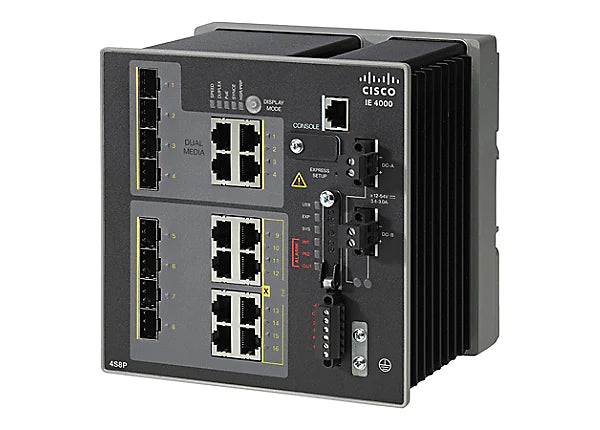 - IE-4000-4GC4GP4G-E - Cisco ONE Industrial Ethernet (IE) 4000 Series Platform - New