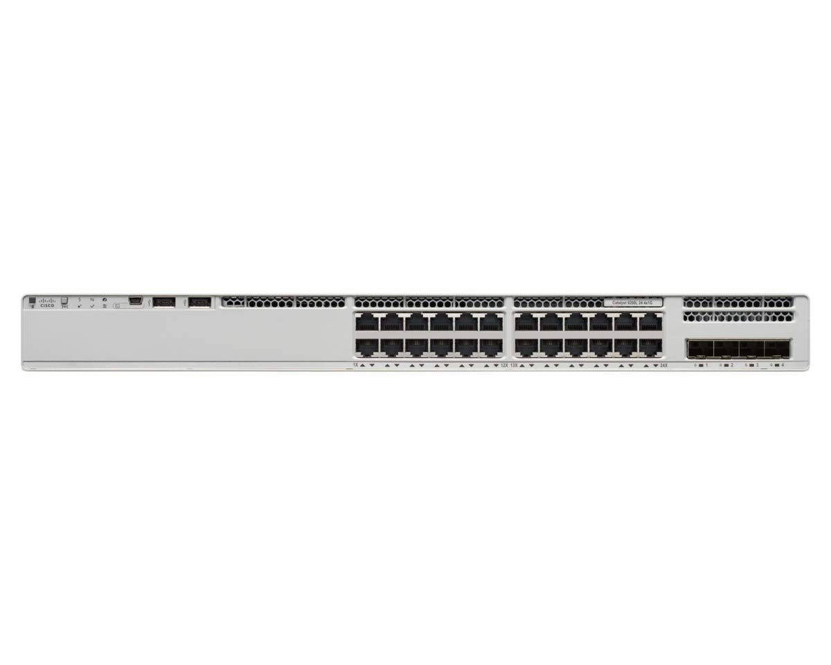 Cisco C9200L-24T-4X-E Catalyst 9200L 24-Port 4x 10G SFP+ Network Essentials Managed Switch - New