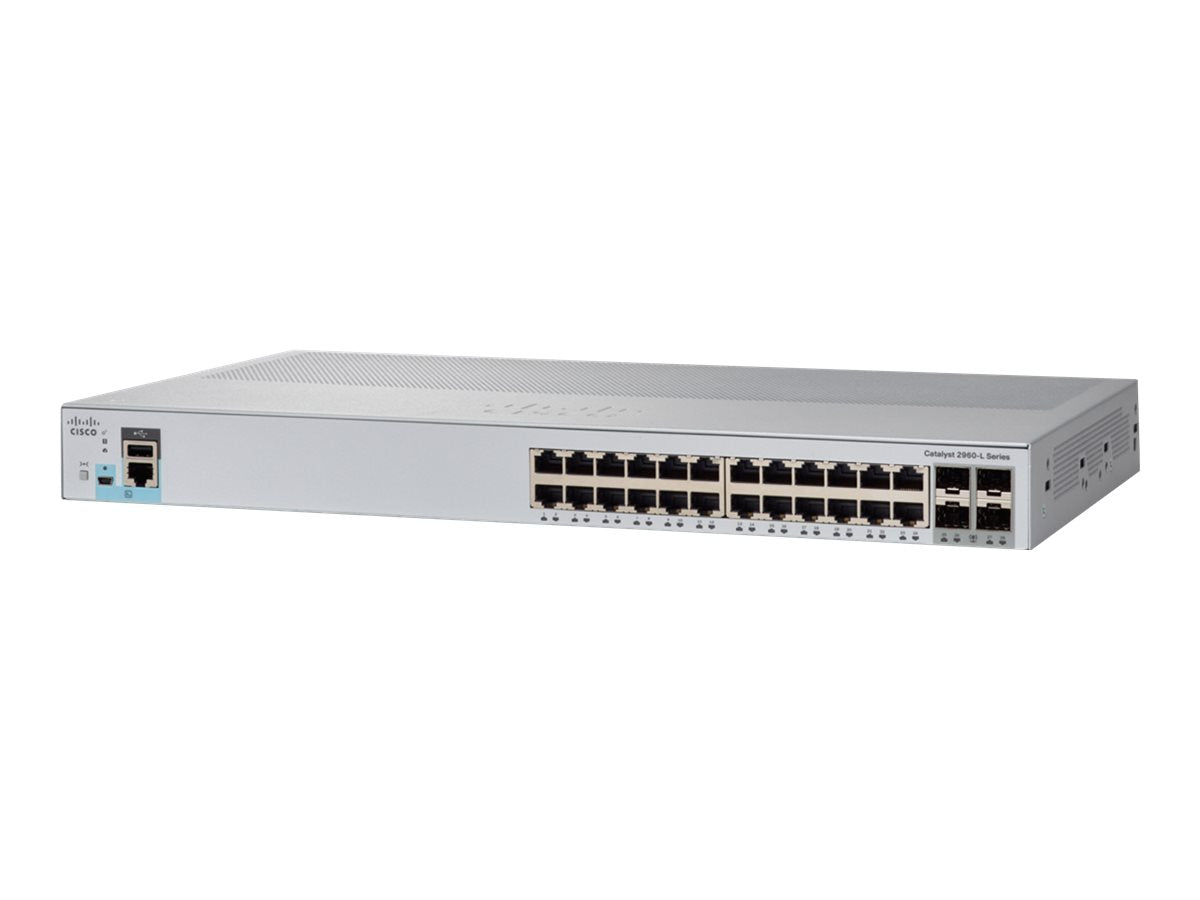 Cisco WS-C2960L-24TS-LL Catalyst 2960-L 24-Port Gigabit 4x 1G SFP Managed Switch LAN Lite