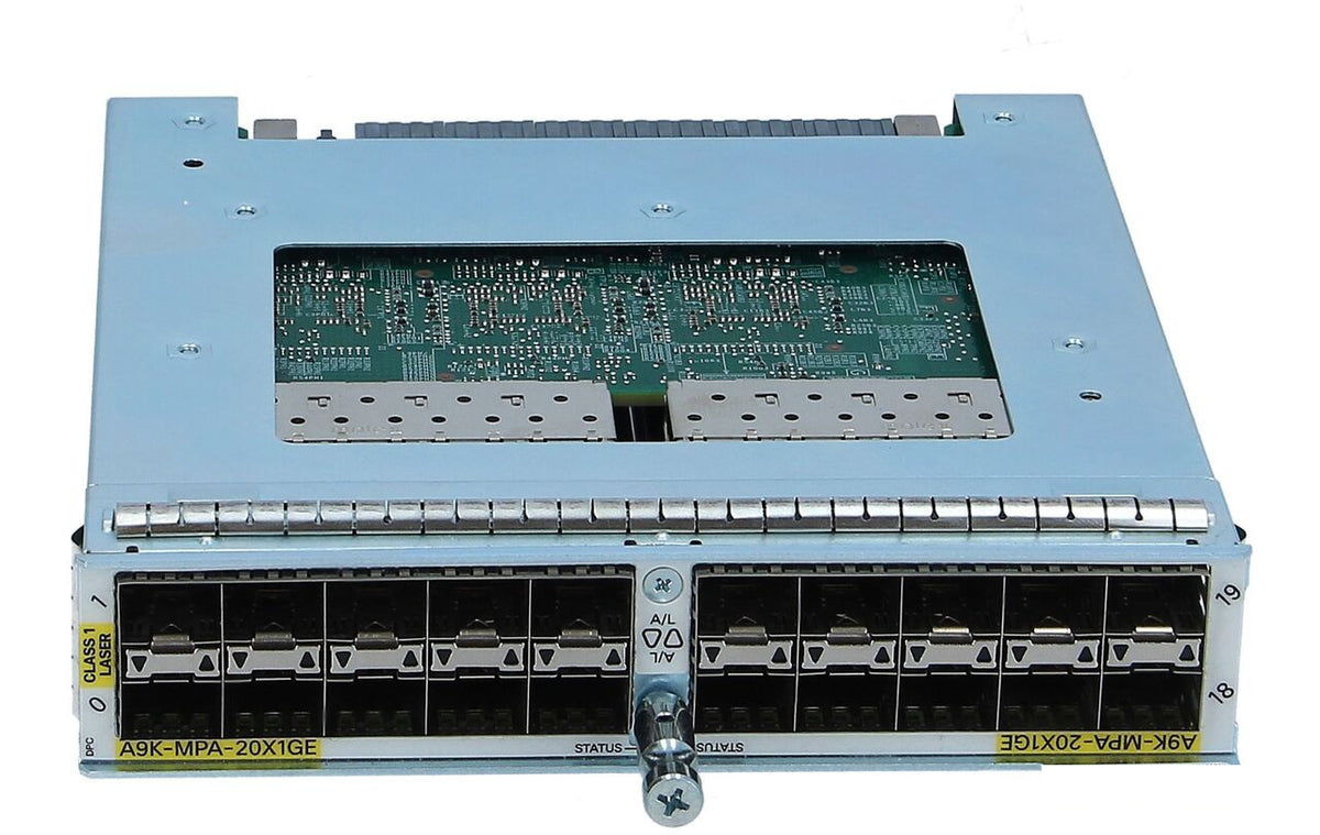 Cisco A9K-MPA-20X1GE ASR 9000 Series 20-Port 1GE SFP 20 Gbps IOS XR Modular Port Adapter