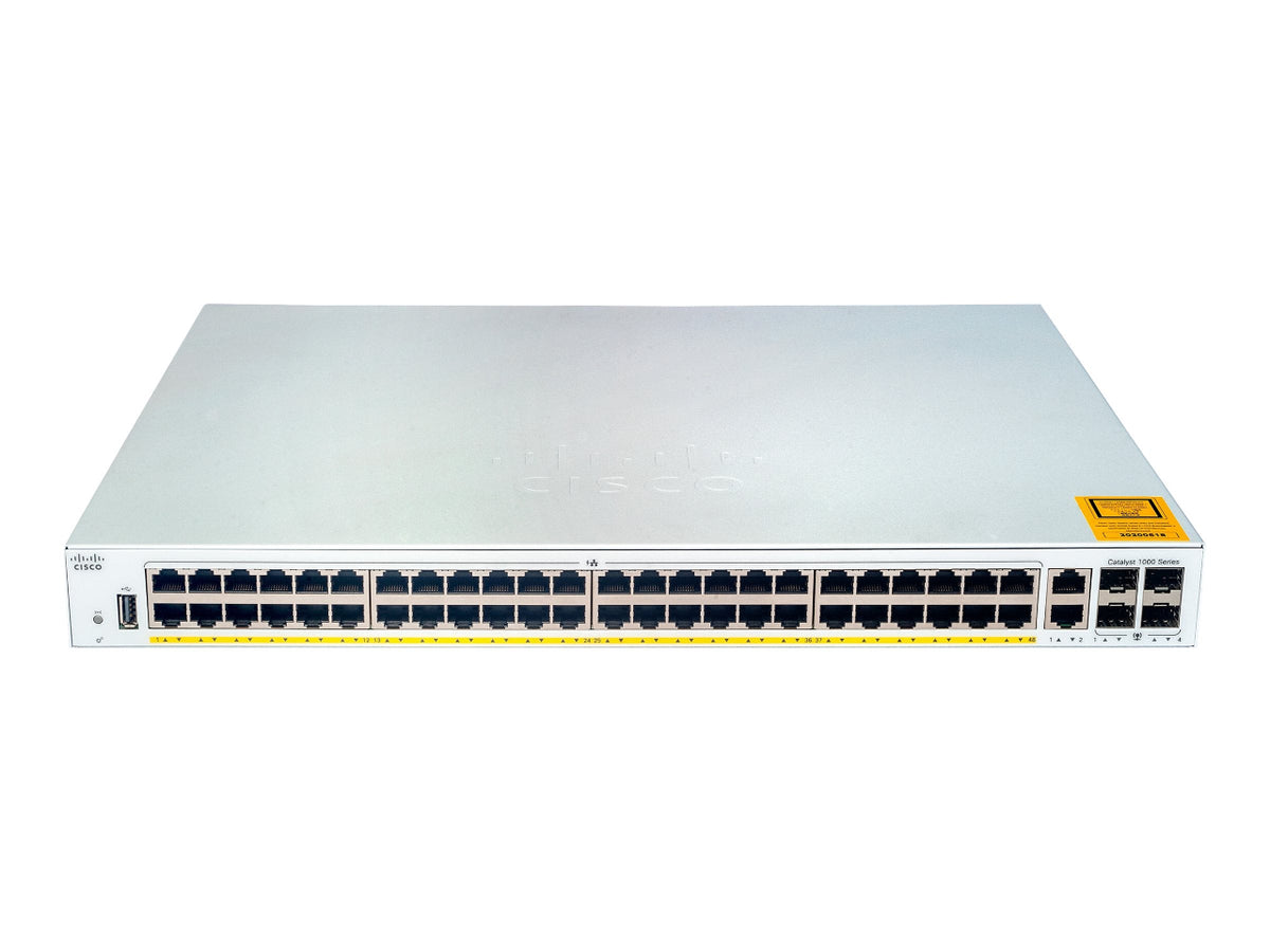 Cisco C1000-48T-4X-L Catalyst 1000 48-Port GbE 4x 10G SFP+ Layer 2 Managed Switch