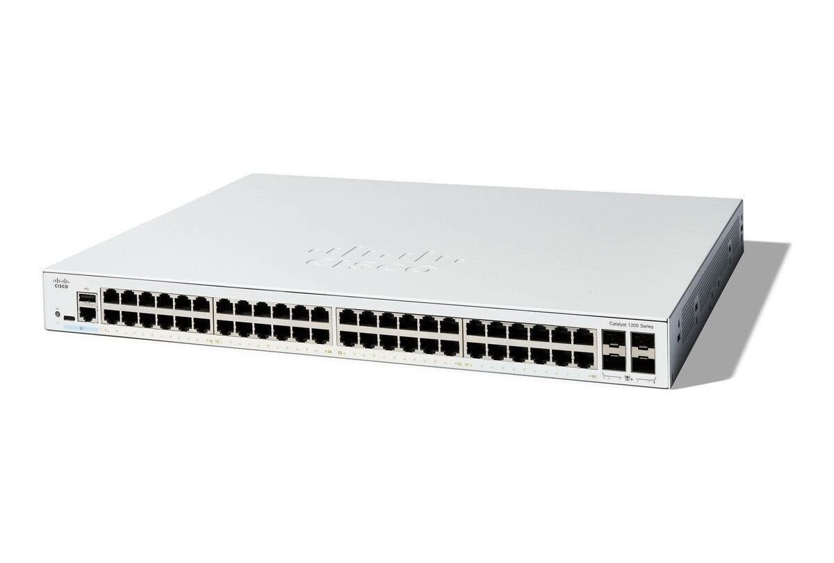 Cisco C1200-48P-4G Catalyst 1200 48-Port GbE PoE+ 4x 1G SFP Layer 3 Smart Switch
