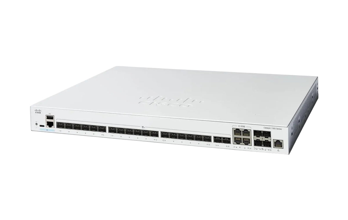 Cisco C1300-24XS Catalyst 1300 24-Port 10G SFP+ 4x RJ-45 Combo 480 Gbps FPS L3 Switch