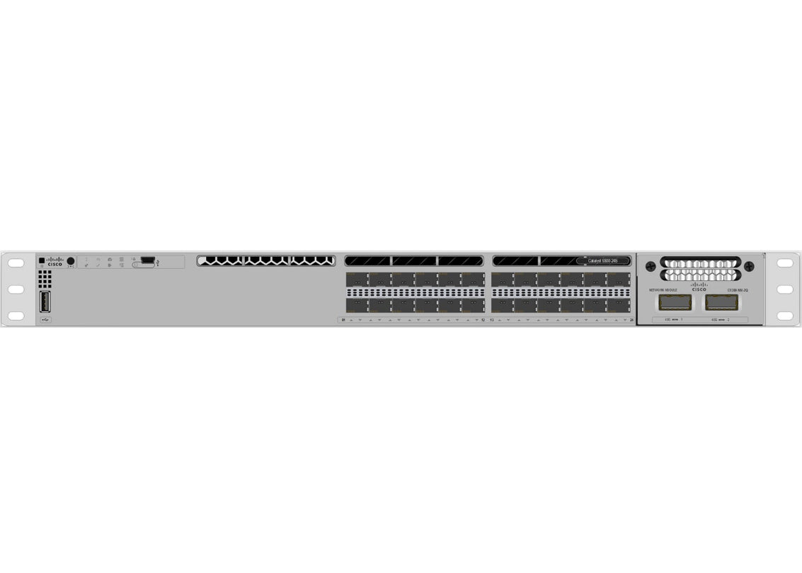 Cisco C9300-24S-A 24-port 1G SFP w/ 10/40G optional uplinks, Network Advantage - New