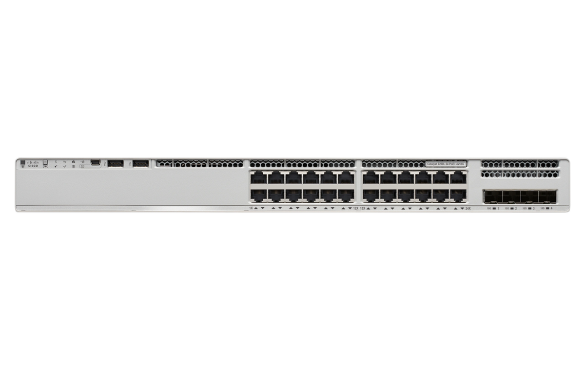 Cisco Catalyst C9300L-24P-4G-A 24-Port PoE+ 4x1G Uplink Network Advantage Switch - New