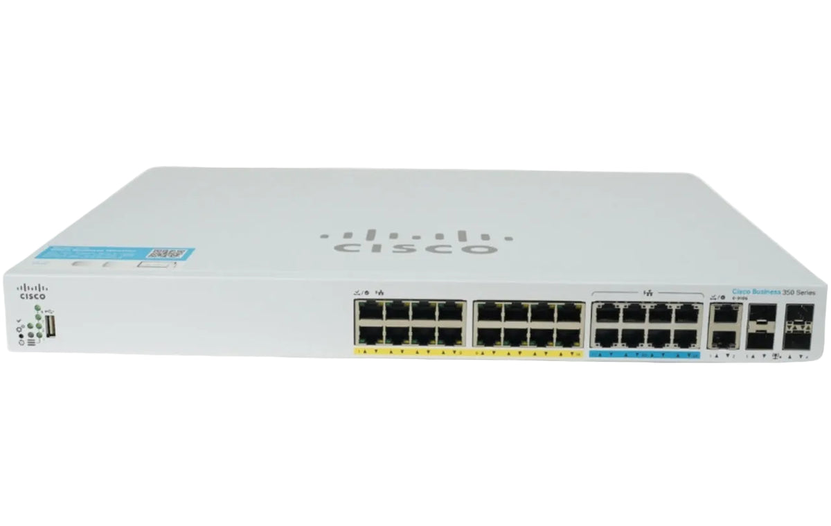 Cisco CBS350-24NGP-4X Business 350 24-Port PoE+ 5G Multigigabit 192Gbps Managed Switch - New