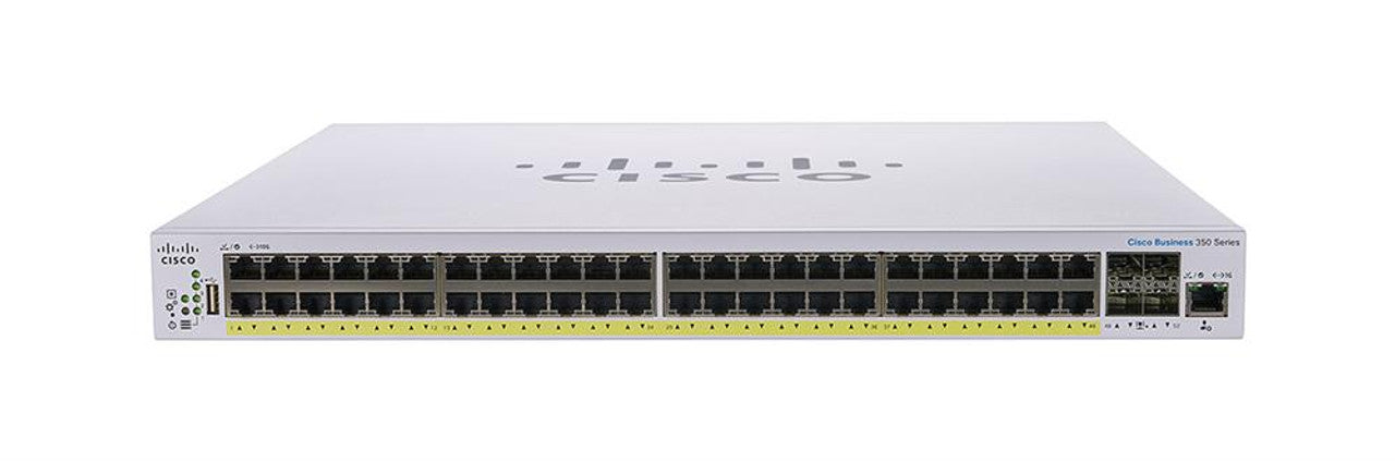 Cisco Systems CBS350-48FP-4G Managed 48-Port GE, Full PoE, 4x1G SFP - New