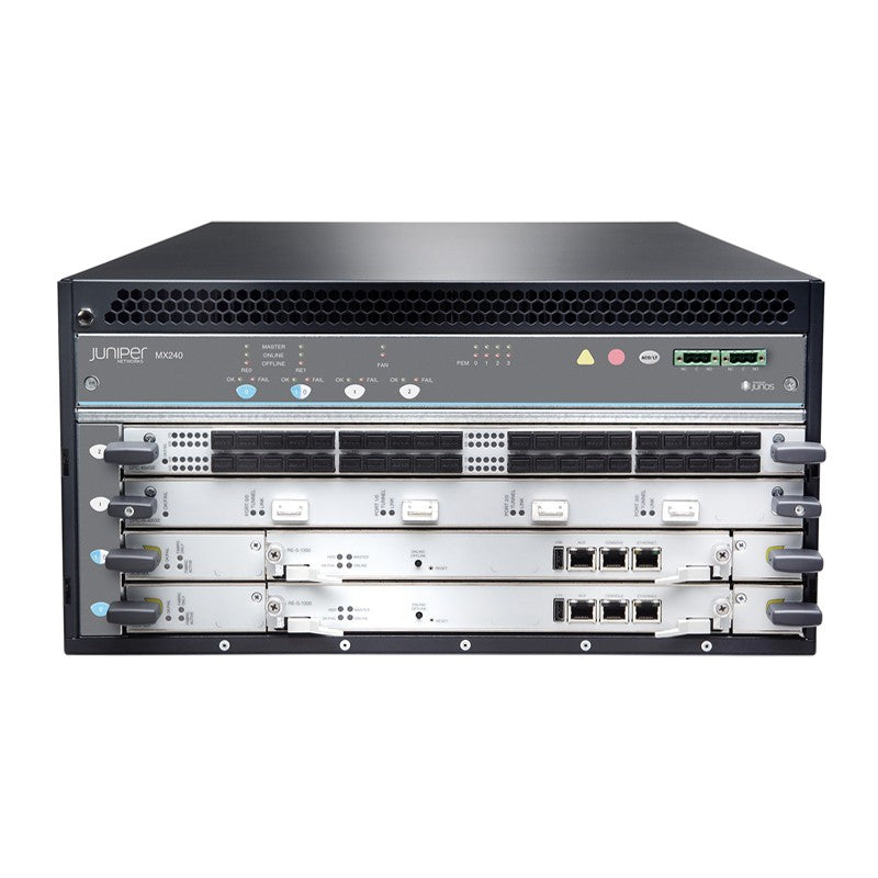 JUNIPER CHAS-BP-MX240 2X SCBE2-MX960 | 2X RE-S-1800X4-16G | 1X MPC-3D-16XGE