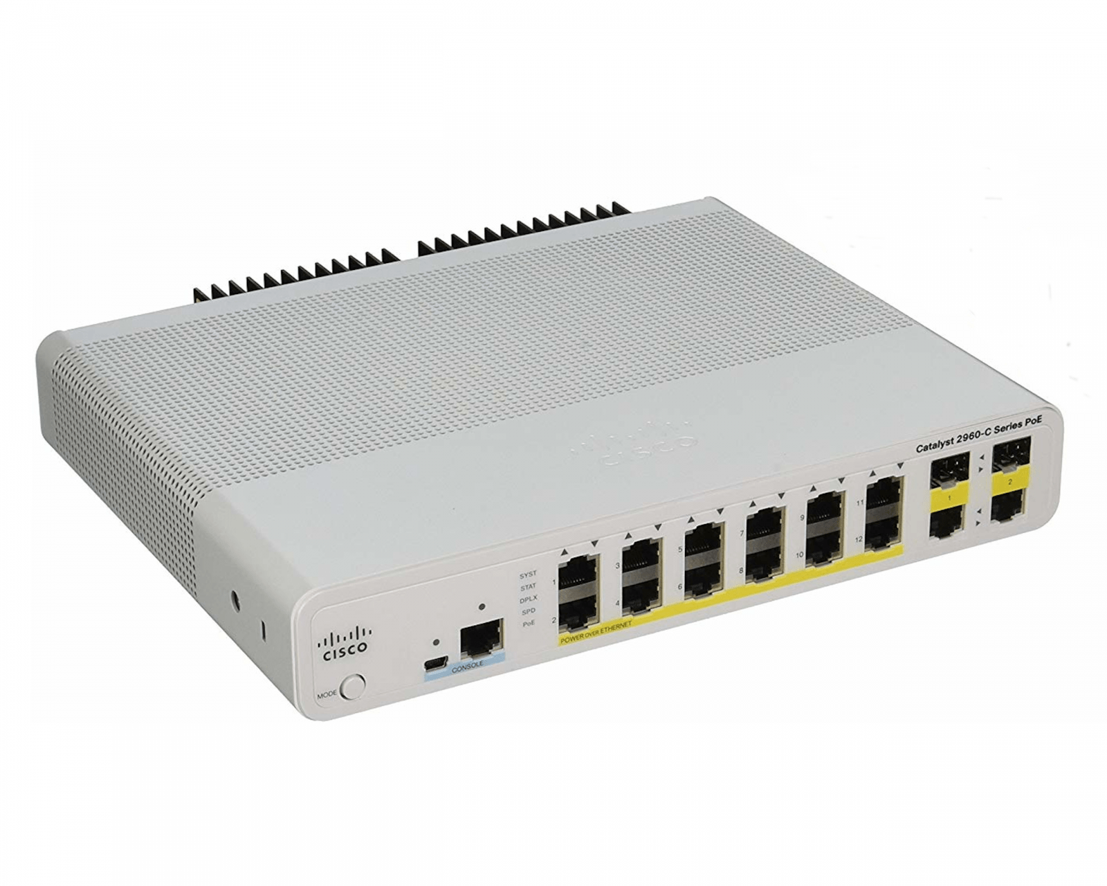 NEW Cisco WS-C2960C-12PC-L PoE Switch 12 FE Poe