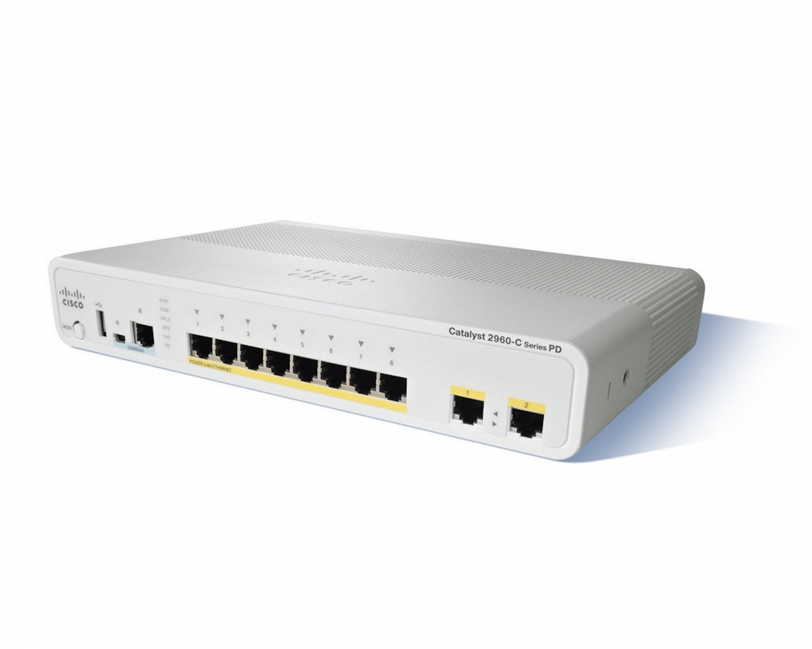 Cisco WS-C2960CPD-8TT-L Catalyst 2960C PD Switch 8 FE, 2x 1G, LAN Base