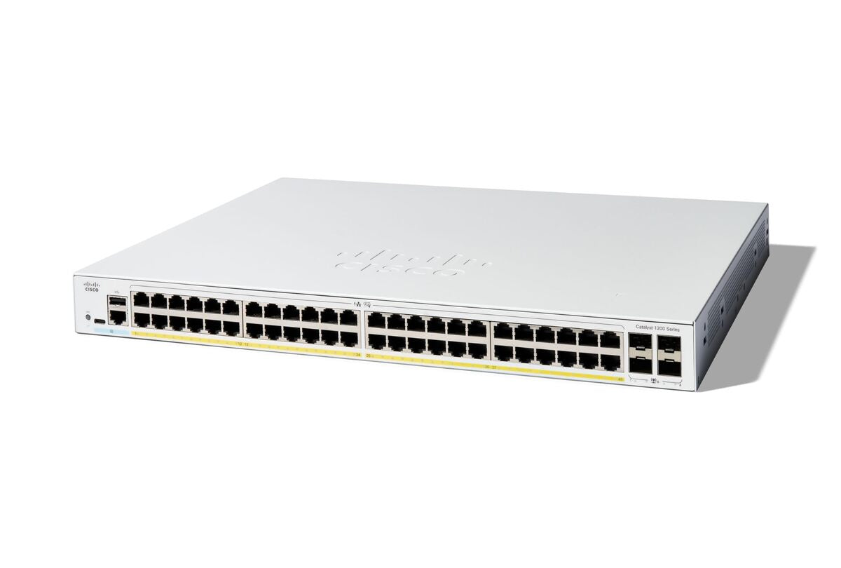 Cisco C1200-48P-4X C1200 48x1GbE PoE+ 4x10G SFP+ Switch - New