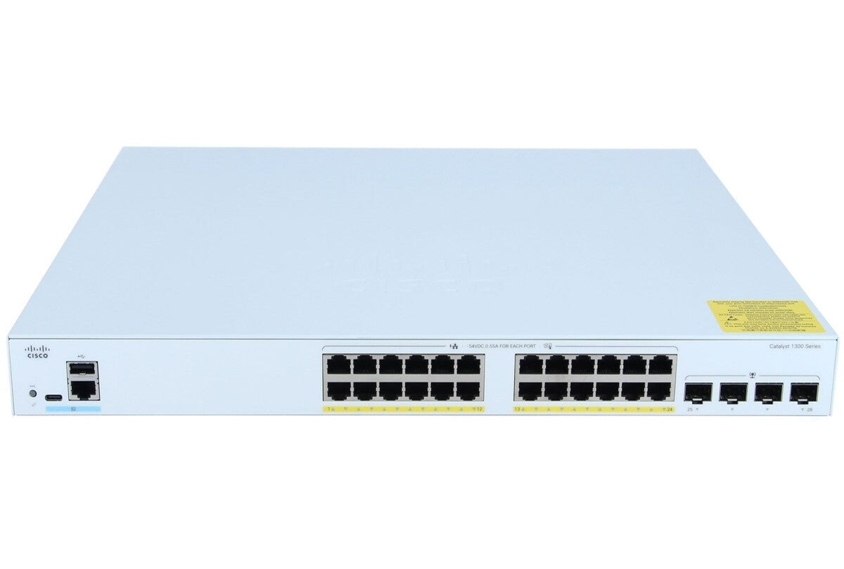 Cisco C1300-24FP-4G Catalyst 1300 Series 24-Port Full PoE+ Gigabit Switch - New