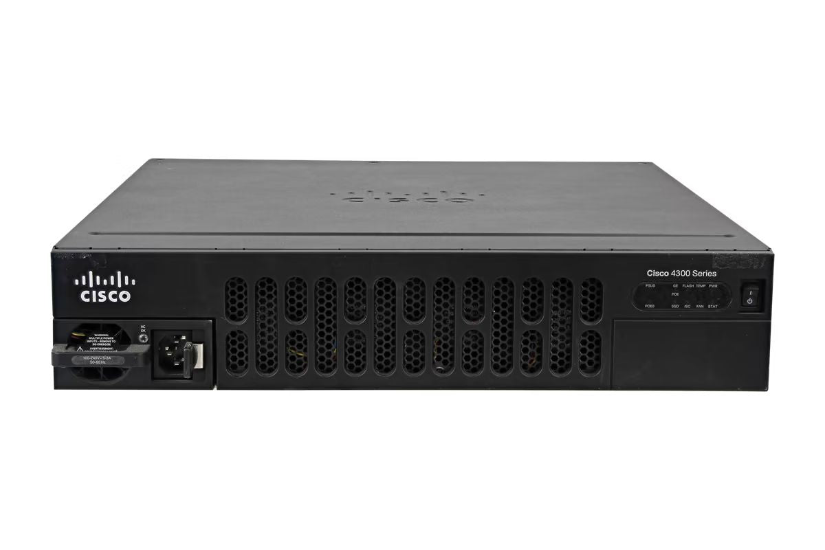 Cisco ISR4351-AX/K9 ISR 4351 AX Bundle 200-400 Mbps 3x GE 3x SFP 3x NIM 2x SM-X App SEC Router