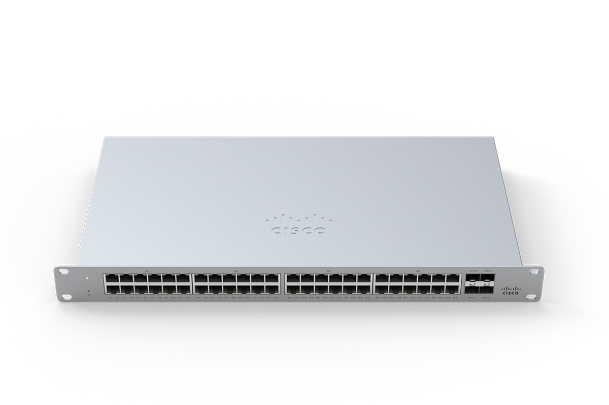 Cisco Meraki MS120-48LP-HW 48-Port GbE PoE+ 370W 4x 1G SFP Cloud Switch