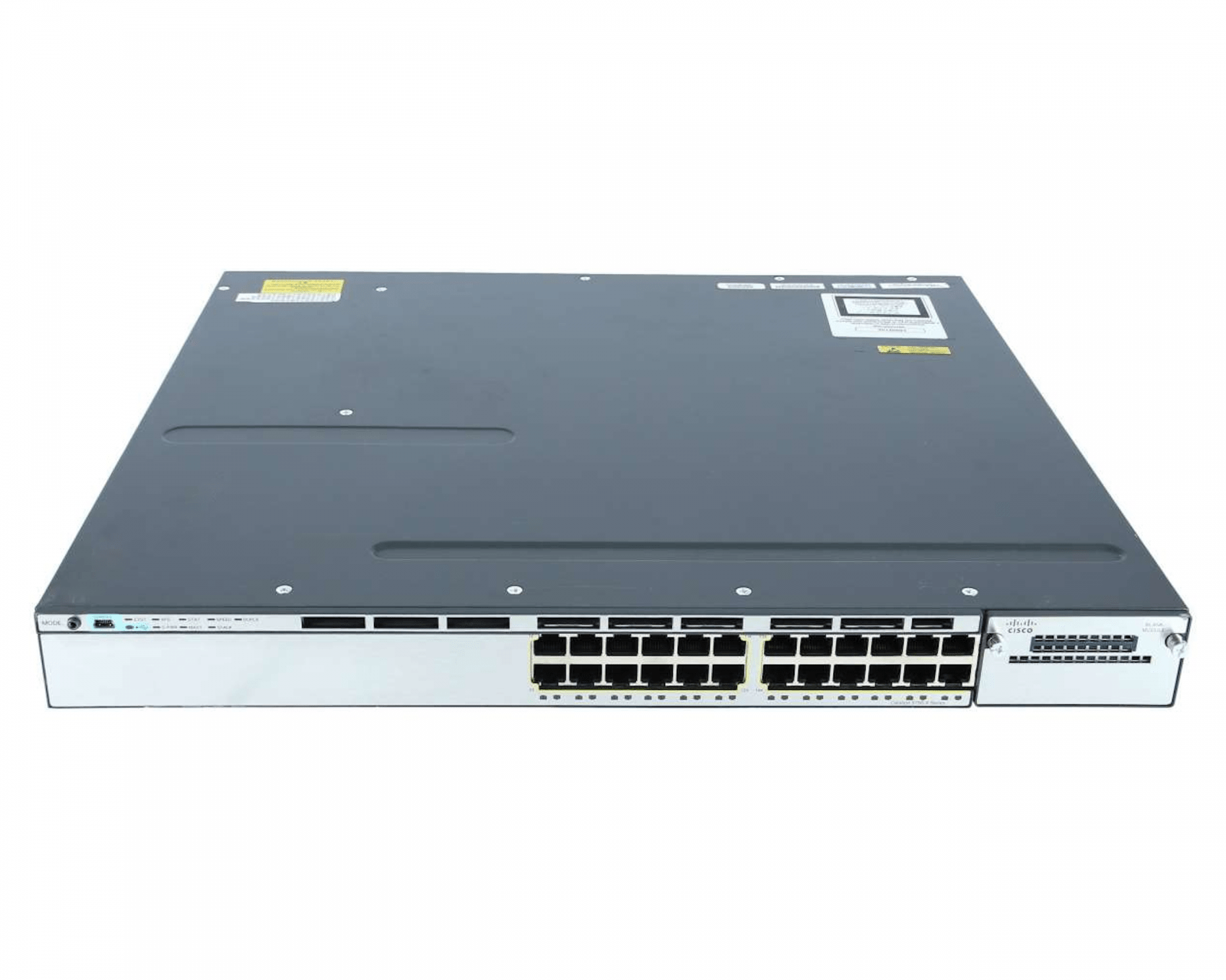 CISCO WS-C3750X-24P-S - Catalyst 3750X 24 Port PoE IP Base - 1YR - Used