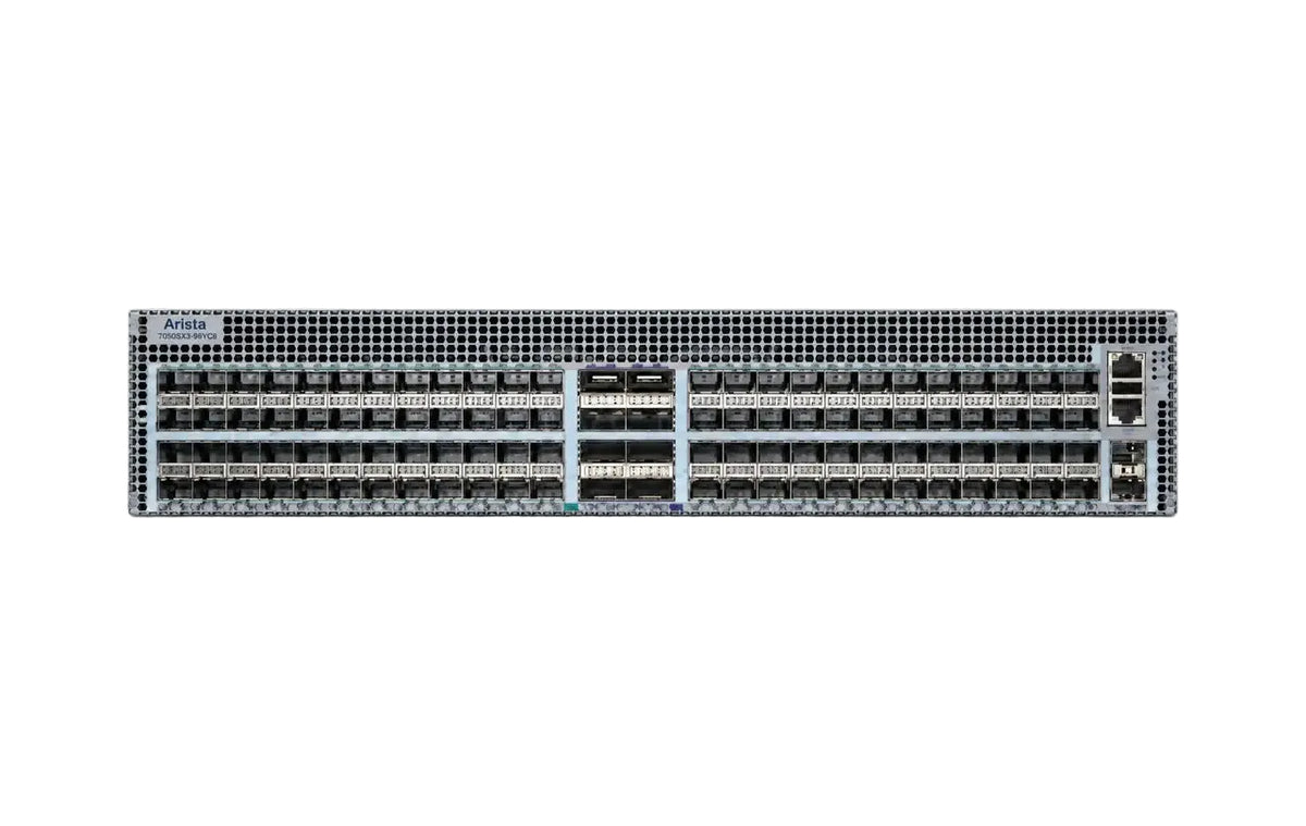 Arista DCS-7050SX3-96YC8-F 7050X3 96-Port 25G SFP 8-Port 100G QSFP 2RU Data Center Switch - New