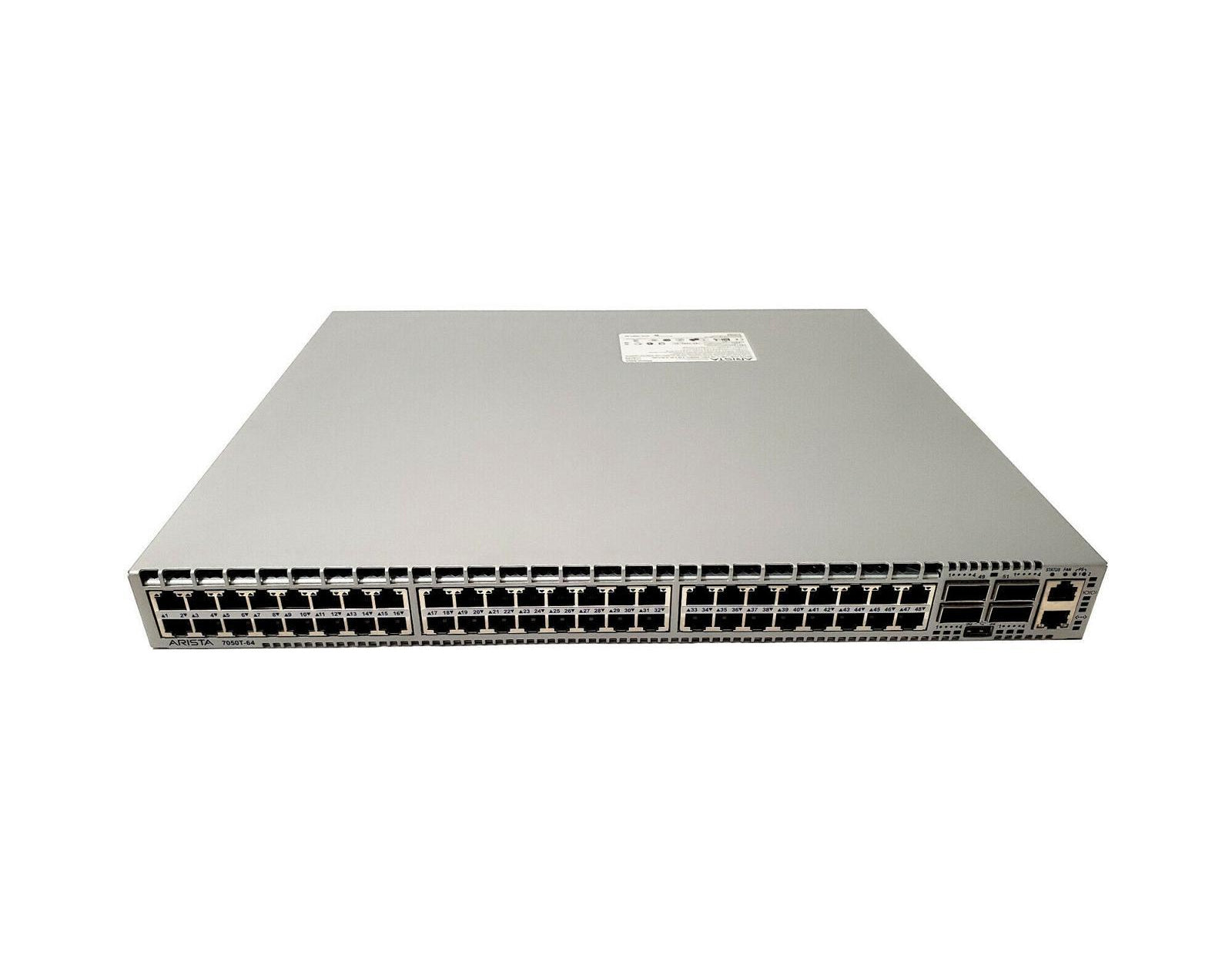 Arista DCS-7050T-64-R 48x RJ45 1/10GBASE-T 4x 40G QSFP+ R-F Airflow Dual AC PSU