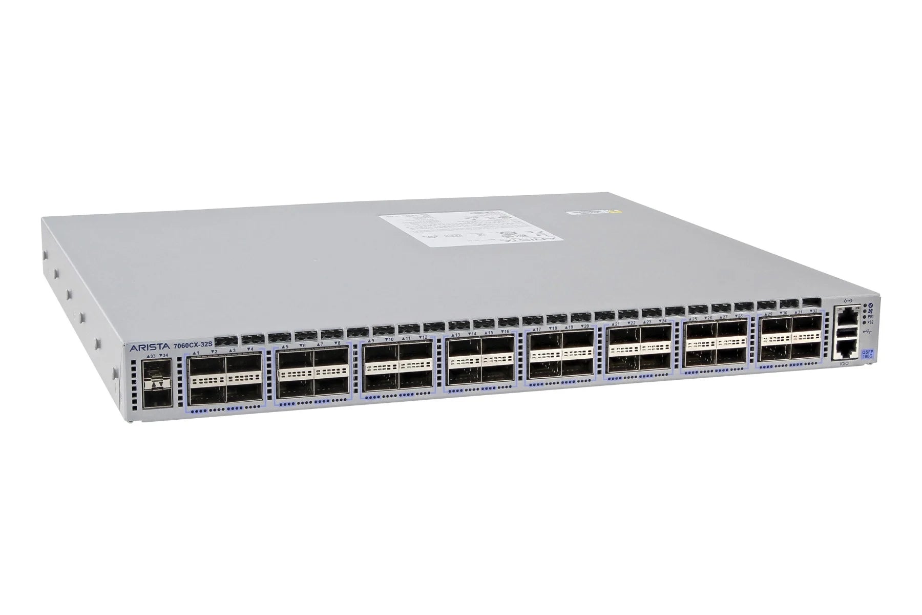 Arista DCS-7060CX2-32S-R HPE JH977A 32x 100GB QSFP 2x 10GB SFP+ Switch