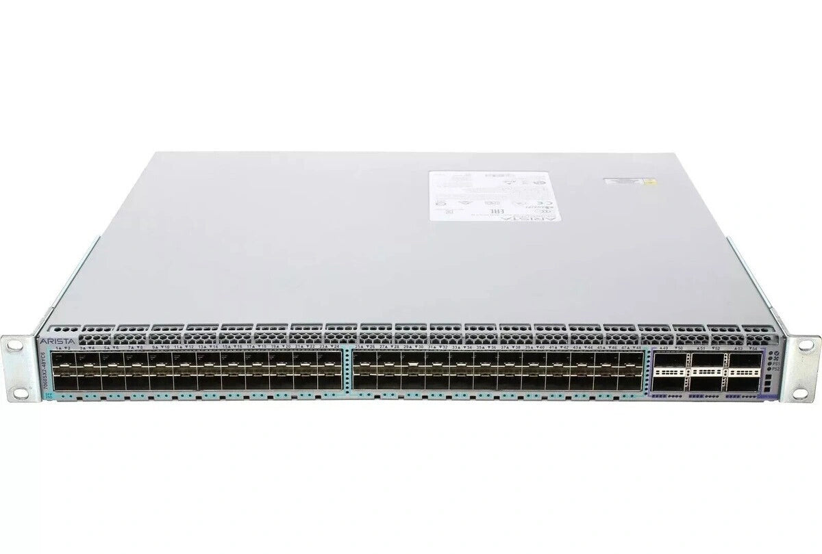 Arista DCS-7060SX2-48YC6-F 7060X 48-Port 1/10/25G SFP28 6x 40/100G QSFP28 3.6 Tbps Front-to-Back Data Center Switch