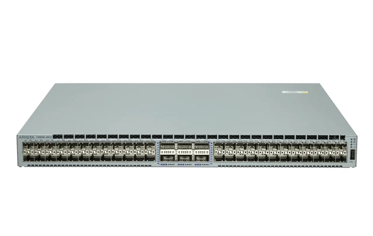 Arista DCS-7280SR2-48YC6-R 7280R2 48x 25GbE SFP28 6x 100GbE QSFP28 3.6 Tbps Leaf/Spine Switch