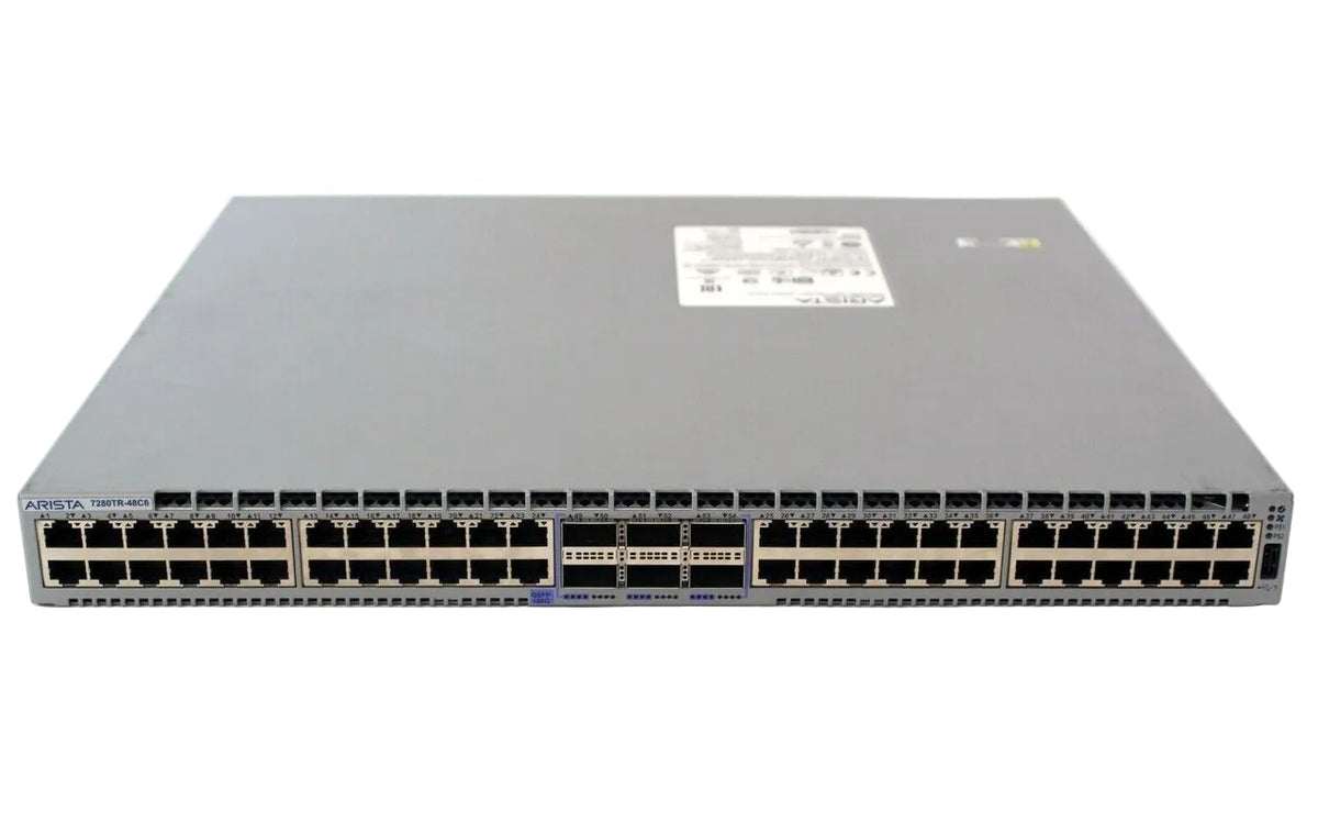 Arista DCS-7280TR-48C6-F 48-Port 10GBASE-T 6-Port 100G QSFP28 Data Center Switch