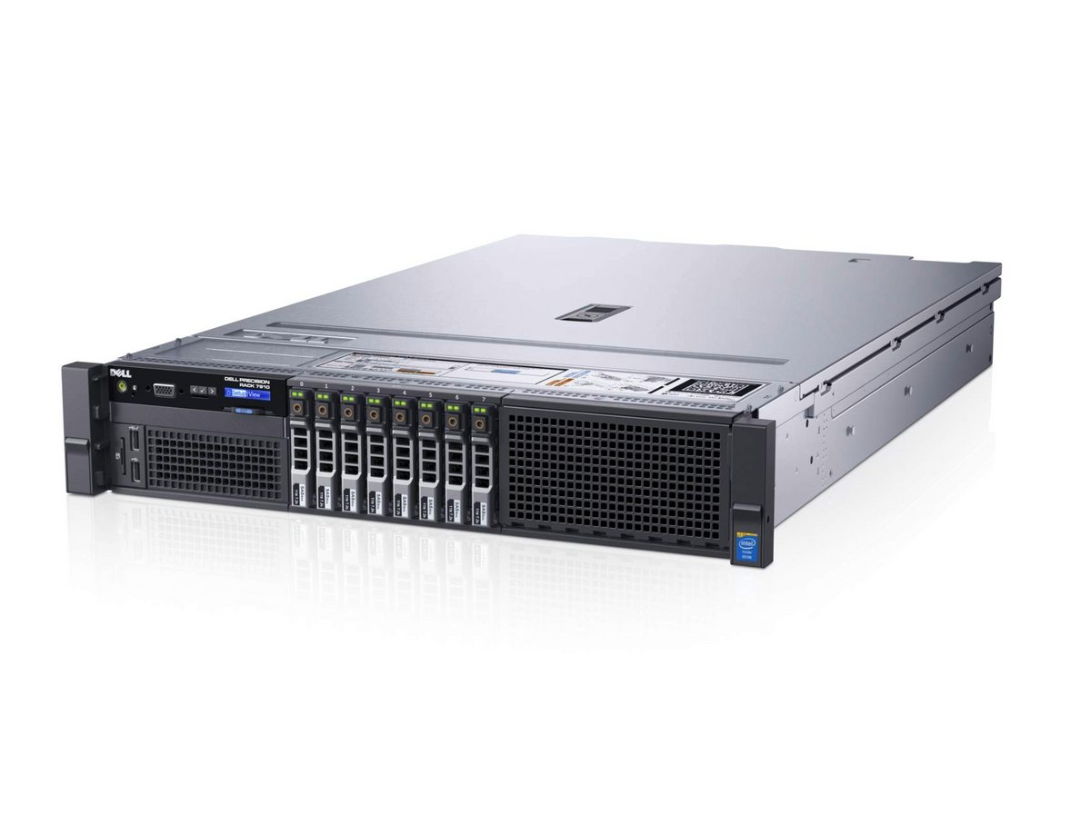 Dell Precision 7910 Rack Intel Xeon E5-2620 V3 2.4Ghz 32GB DDR4 1866Mhz Toshiba 1TB NVME NVIDIA Quadro K2200 Intel 4P I350T Dual AC 1100W PSU