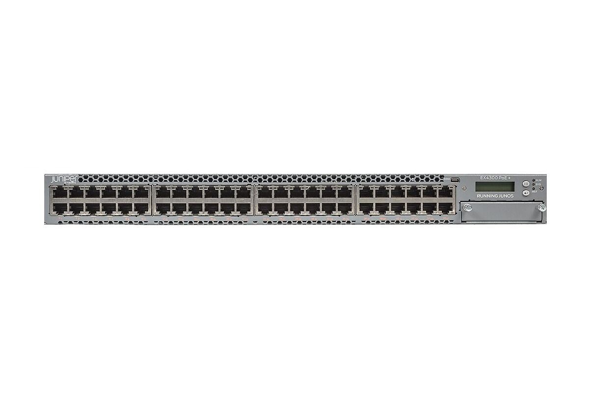 Juniper Networks EX4300-48P EX4300 48-Port GbE PoE+ 950W 4x 40G QSFP+ Layer 3 Switch