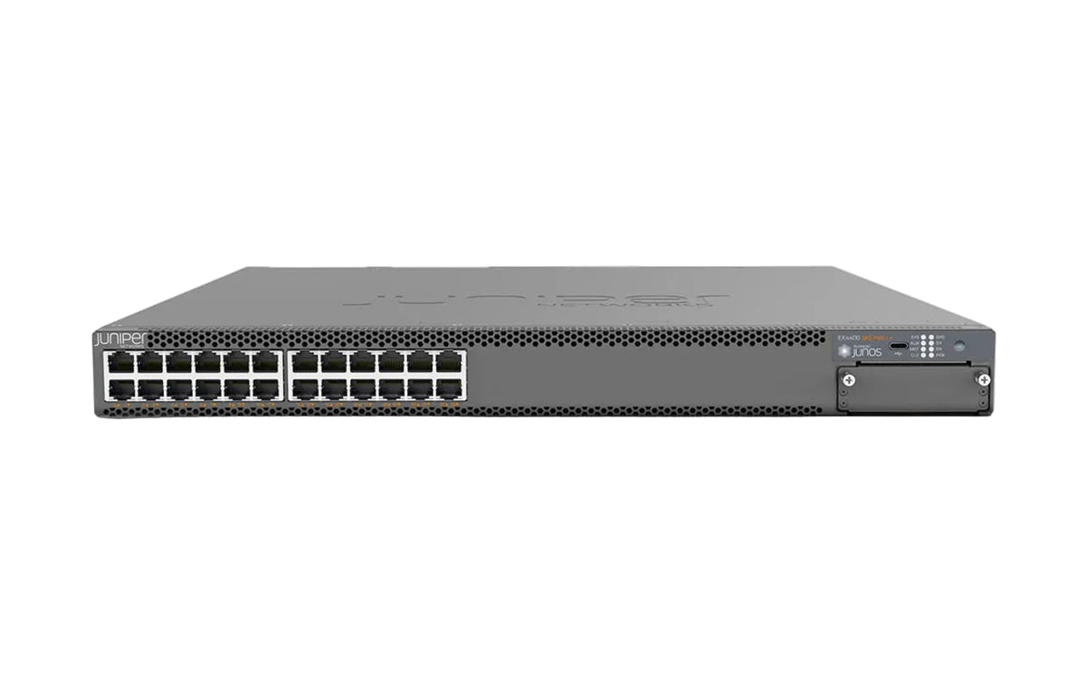 Juniper EX4400-24P EX4400 24-Port Gigabit PoE++ 1806W 2x 100G Uplink MACsec Access Switch