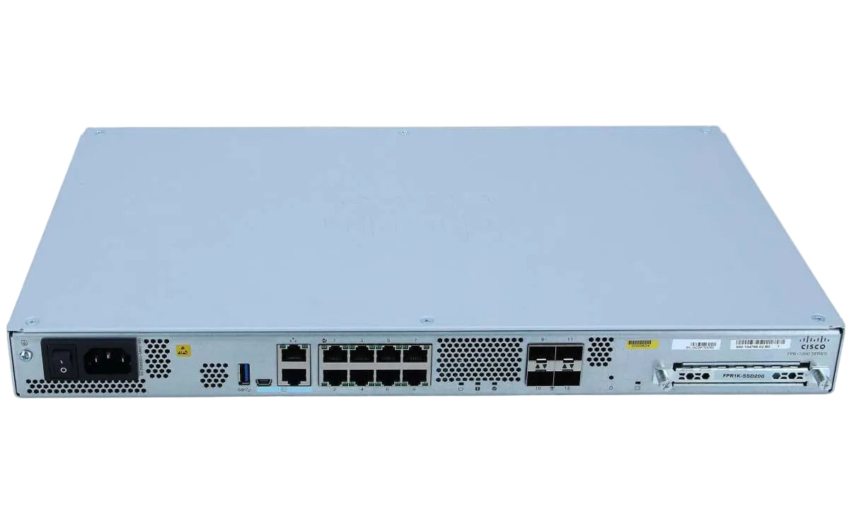 Cisco FPR1120-ASA-K9 Firepower 1000 Series 12-Port Gigabit 4.5Gbps ASA Firewall Appliance - New