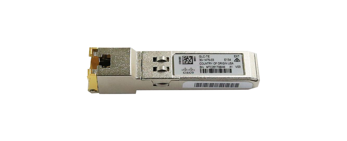 Cisco GLC-TE -1000BASE-T SFP transceiver module - New