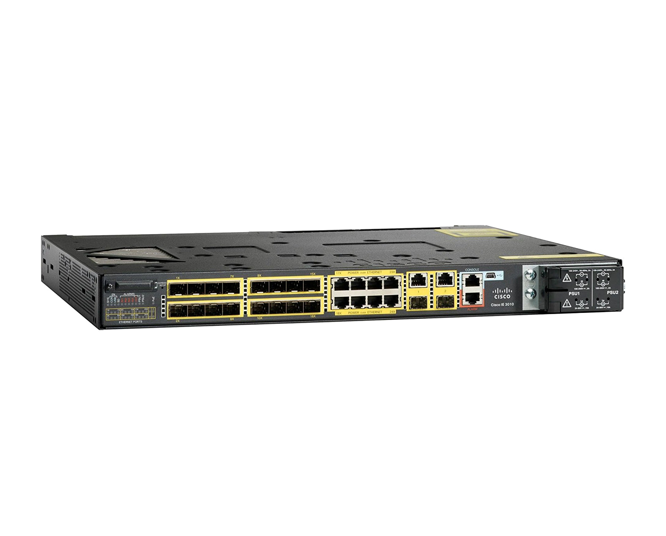 NEW Cisco IE-3010-16S-8PC Ethernet Switch - 16x FE SFP Ports 8x PoE 2x Dual GE