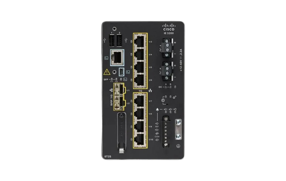 Cisco IE-3200-8T2S-E Catalyst IE3200 Rugged 8 Port Gigabit Managed DIN Rail Industrial Switch