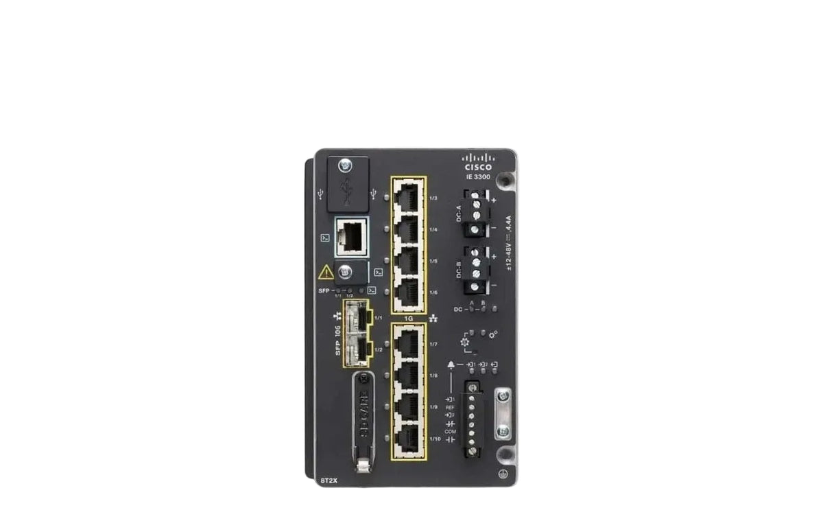 Cisco IE-3300-8T2X-A Catalyst IE3300 Rugged Series 8-Port Gigabit 10G Uplink DIN Rail Switch