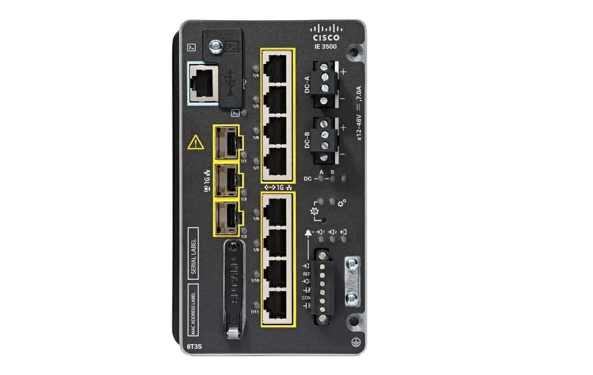 Cisco IE-3505-8T3S-A Catalyst IE3500 8x GbE PoE+ 480W HSR Rugged Industrial Ethernet Switch - New