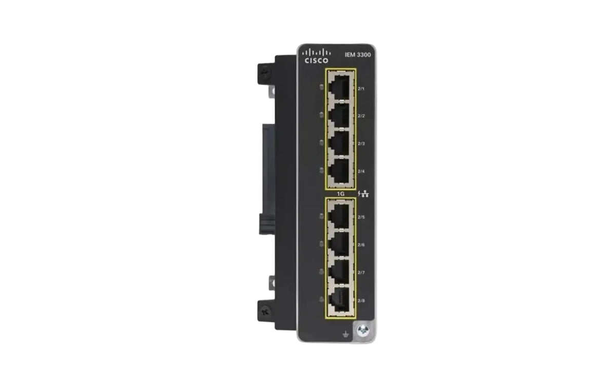 Cisco IEM-3300-8T Catalyst IE3300 Rugged 8-Port Non-PoE Gigabit Copper Expansion Module