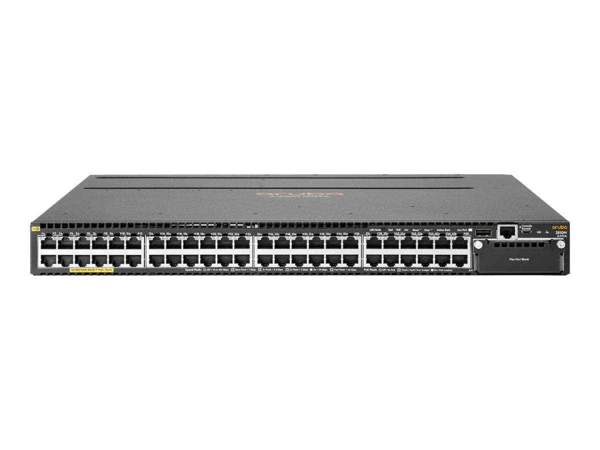 Aruba JL074A 3810M Series 48x 1GB PoE+ RJ45 Network Switch - New