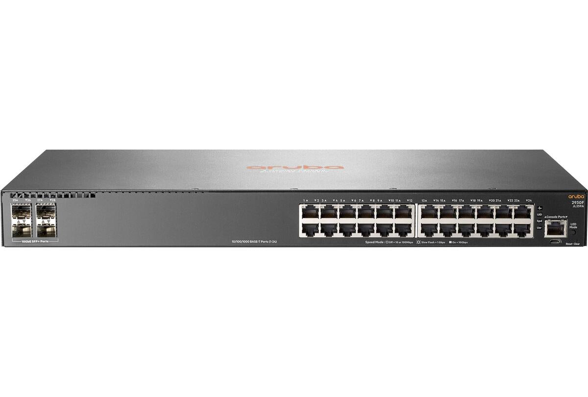 HPE Aruba JL254A 2930F 48-Port GbE 4x 1G/10G SFP+ Layer 3 Managed Switch