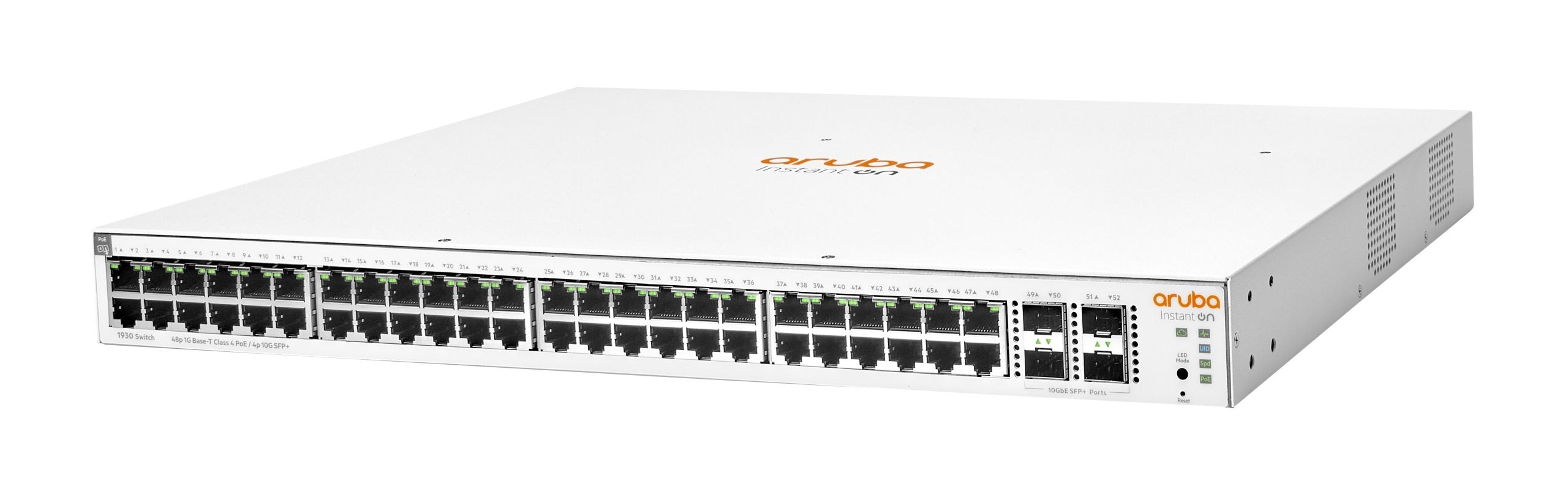 Aruba JL686A Instant On 1930 48G Class4 PoE 4SFP-SFP+ 370W Switch - New