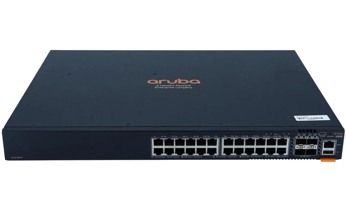 HPE Aruba JL724A CX 6200F 24-Port GbE Non-PoE 4x 10G SFP+ Layer 3 Managed Switch