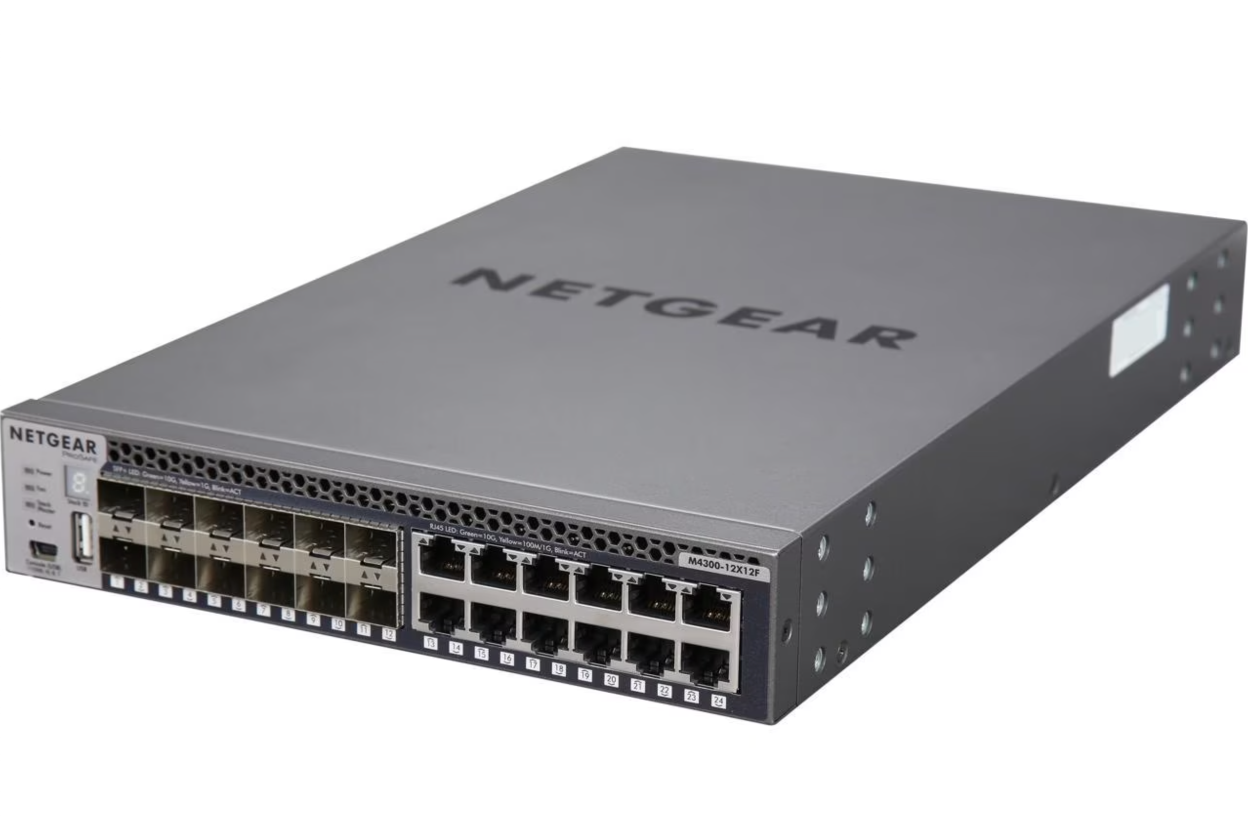 Netgear M4300-12X12F Prosafe Managed Switch 12x10G SFP+ & 12x10G RJ45 - XSM4324S 100NES