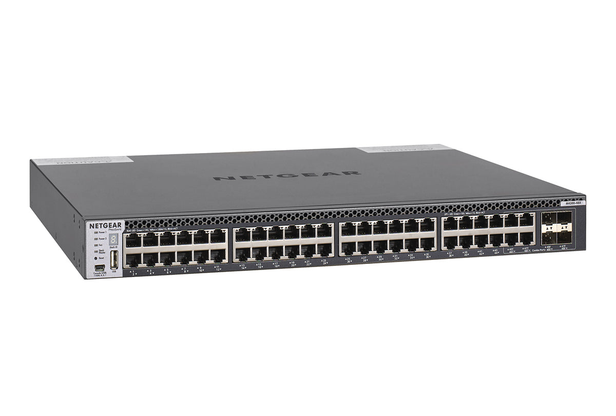 NETGEAR M4300-48X XSM4348CS 48-Port 10GBase-T 960Gbps Non-Blocking Stackable Switch - New