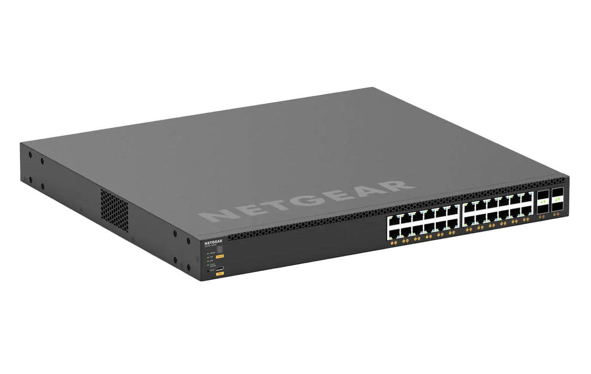 Netgear M4350-24X4V ProSAFE M4350 XSM4328CV 24x mGig PoE+ 576W 4x 25G SFP28 AV Layer 3 Switch - New