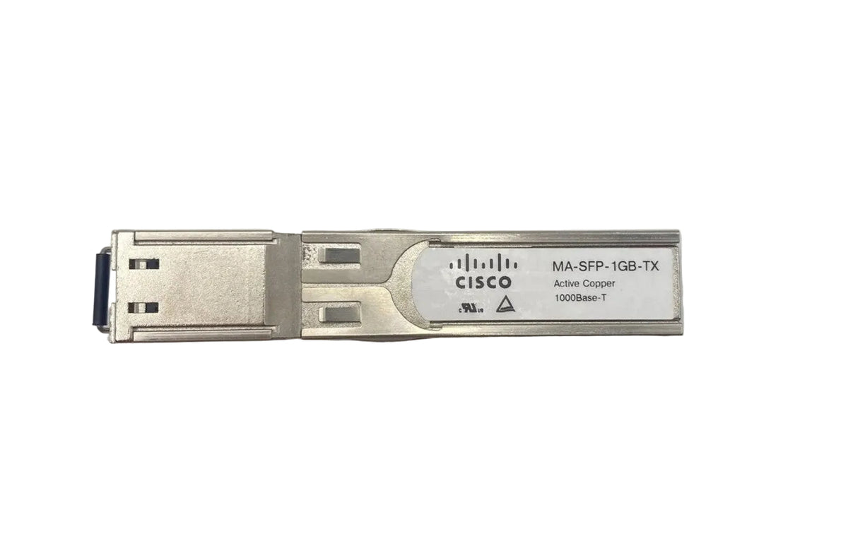 Cisco Meraki MA-SFP-1GB-TX 1000BASE-T 1G SFP Copper RJ-45 100m Gigabit Transceiver