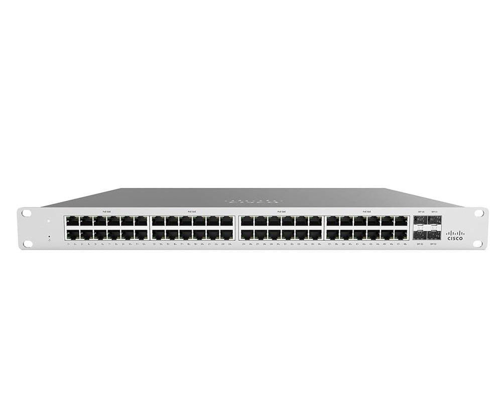 Cisco Meraki MS130-48X-HW MS130 48-Port mGig PoE+ Cloud-Managed Switch