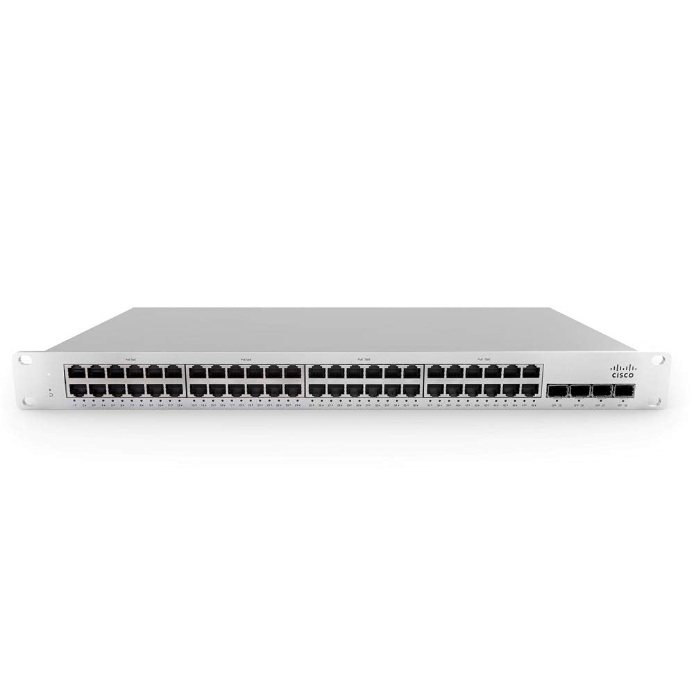 Cisco Meraki MS210-48FP-HW 48x 1GB PoE+ RJ-45 4x 1GB SFP Unclaimed Switch
