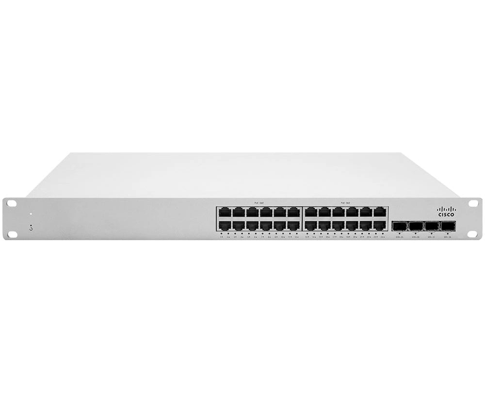 Cisco Meraki MS225-24P-HW 24-Port Gigabit PoE+ 4x SFP+ Cloud-Managed Layer 2 Switch