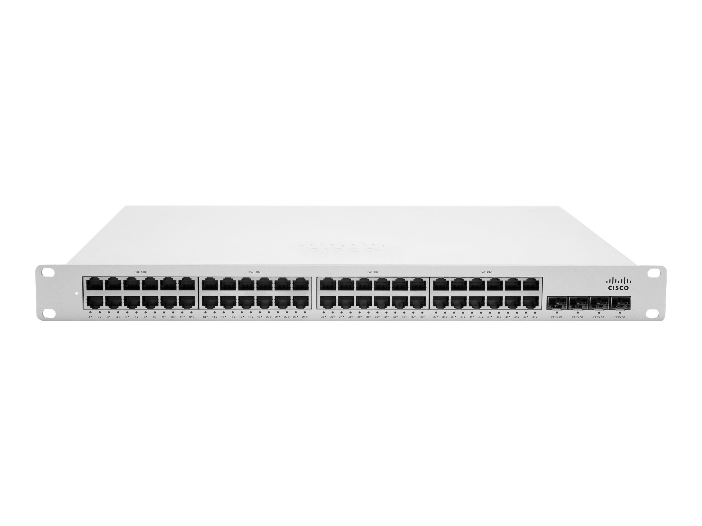 NEW CISCO MERAKI MS350-48FP-HW MNGD 48 PORT POE SWITCH/ 1 YR ENTERPRISE LICENSE