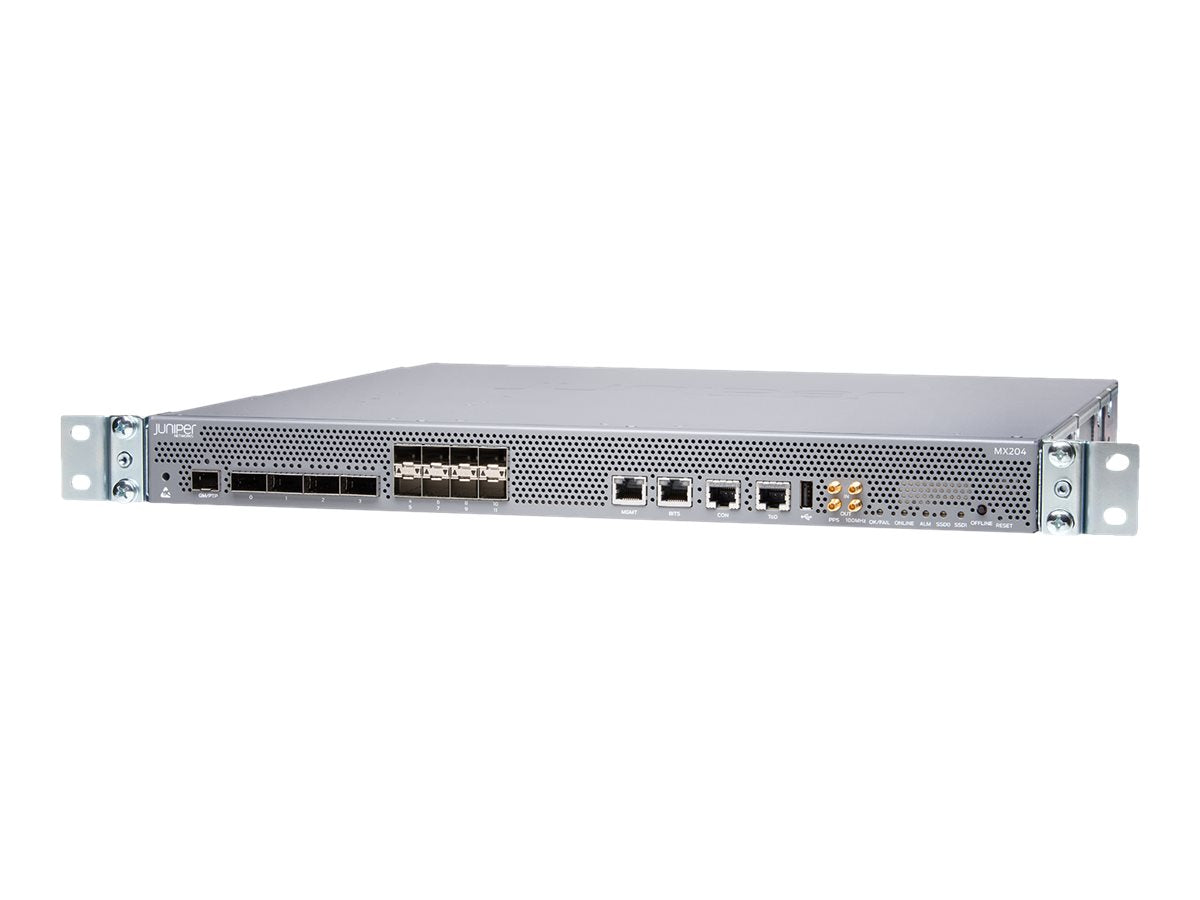 Juniper MX204-HW-BASE MX204 4x 100G QSFP28 8x 10G SFP+ 400 Gbps Trio IP MPLS Edge Router