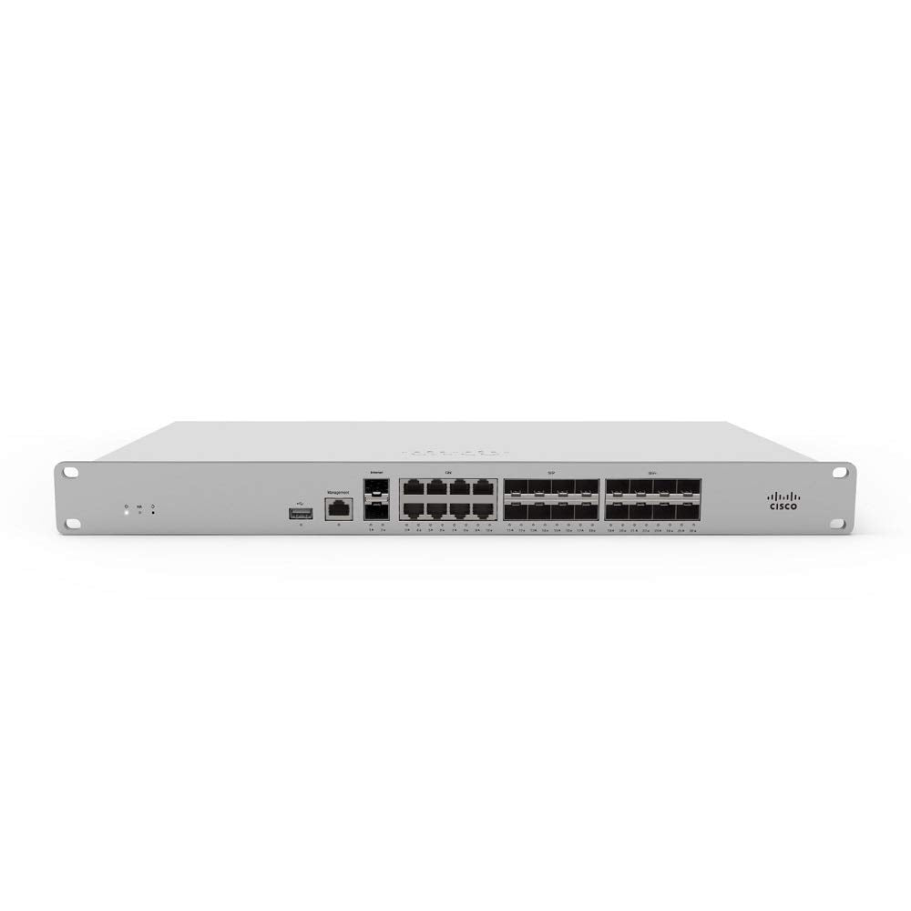 Cisco Meraki MX250-HW 4 Gbps 8x 1GB RJ-45 8x SFP 10x SFP+ Unclaimed